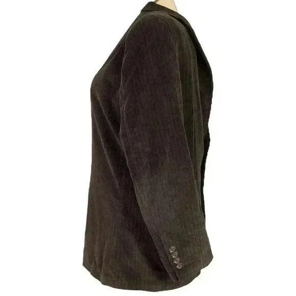 Chaps Blazer Sport Coat Men 42R Brown Corduroy 2 Button Classic Jacket Vented